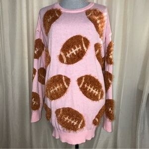 Simply Southern Fuzzy Football Sweater